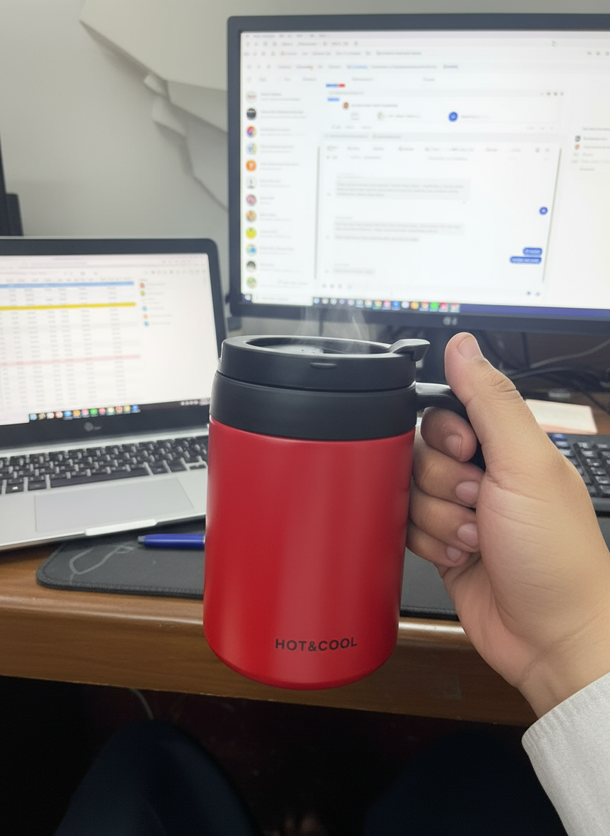 Coffee Cup Stainless Steel Hot & Cool - 500 ml